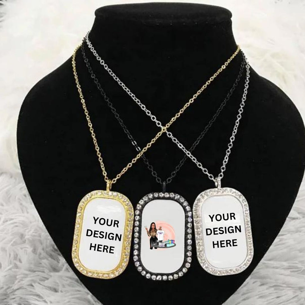 Bling Dog Tag Necklace