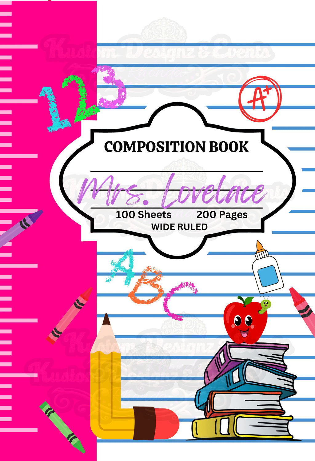 Composition Notebook Canva Template